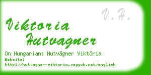 viktoria hutvagner business card