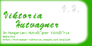 viktoria hutvagner business card